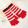 thumbnail image 2 of Hellosay Winter Gloves Women Knit Thermal Warm Touch Screen Gloves Christmas Gifts Red, 2 of 4