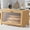 Bamboo, variant on Bread Box - Wooden Bread Box for Kitchen Countertop, Large Capacity Kitchen Countertop Organizer, Stylish Bread Storage with Window, Multi-functional Container, Bamboo, 15.0"x8.3"x9.1" (1T)