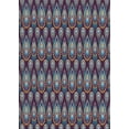 thumbnail image 1 of Ahgly Company Machine Washable Indoor Rectangle Transitional Dark Purple Area Rugs, 5' x 8', 1 of 7