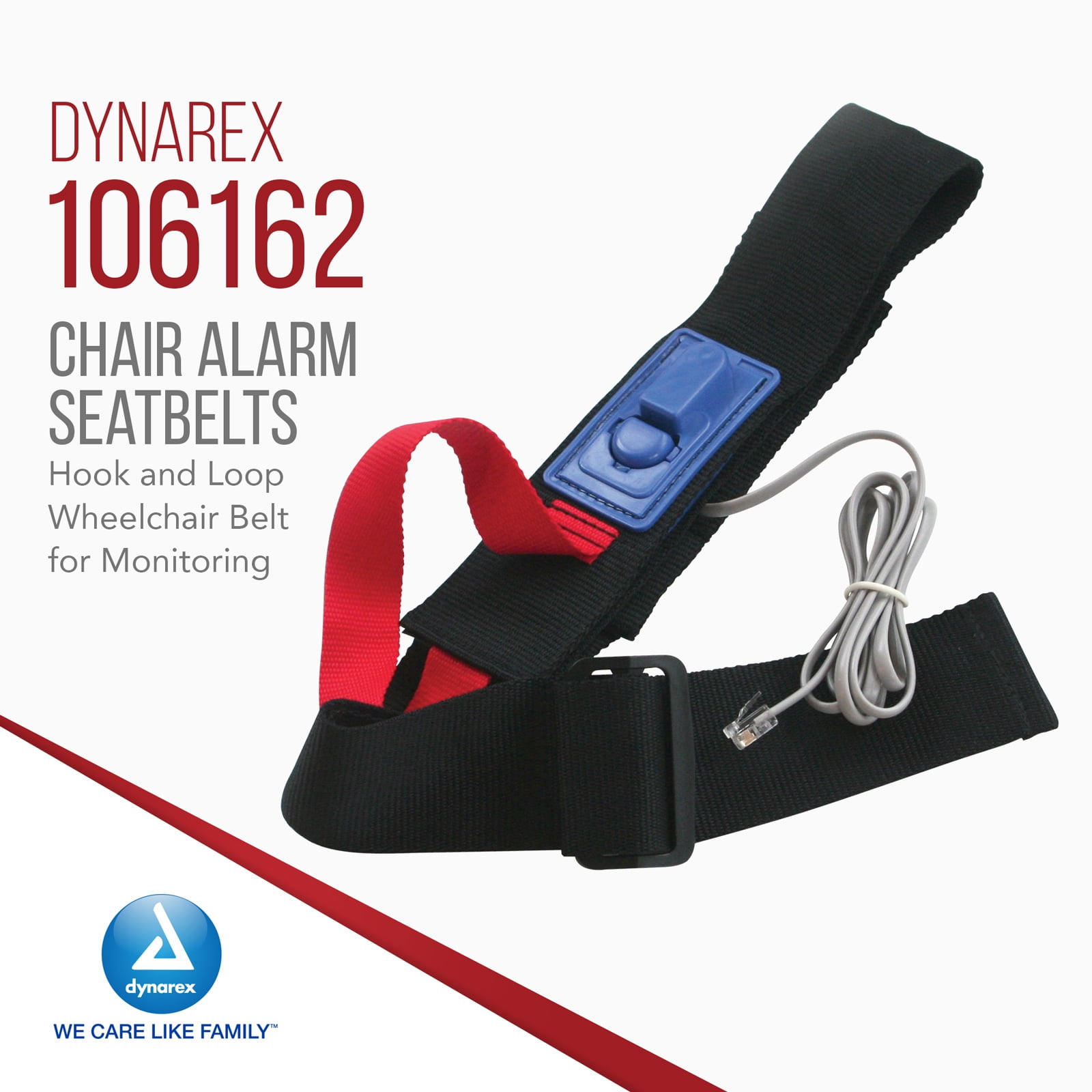 Dynarex Chair Alarm Seatbelts - Hook & Loop Belt Fall Dynarex Chair Alarm Seatbelts - Hook & Loop Belt Fall