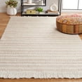 thumbnail image 2 of SAFAVIEH Natura Frona Striped Wool Area Rug, Taupe/Ivory, 5' x 8', 2 of 8