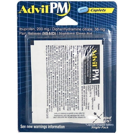 Advil, Advil PM 2 Caplets Blister Card (6 Count)