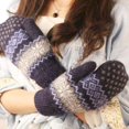 thumbnail image 2 of Women's Winter Super Soft Knitted Gloves Mittens Thickened Warm Wool Windproof Gloves Knitted Fleece Lined Gloves Gift, 2 of 4