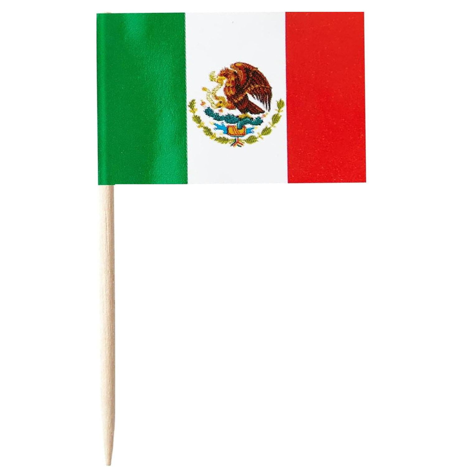 Mini Banderas de México MXToothpickFlag 100Pzas México