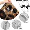 thumbnail image 7 of SCRAWLGOD Fur Leopard Print 4 PCS Gaming Chair Covers Slipcovers Non-Slip Dustproof Rotating Armchair Slipcovers Stretch Gamer Chair Cover with Armrest Covers, 7 of 7