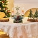 thumbnail image 4 of pstuiky Adorno navideño de ventana/escritorio con candelabro doble de hierro dorado, 4 of 6