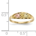 thumbnail image 2 of Primal Gold 10 Karat Yellow Gold with 12 Karat Rose and Green Accent Black Hills Ring, 2 of 7