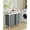 White and Light Gray, variant on Laundry Hamper Organizer Laundry Basket Laundry Sorter with 2 Pull-Out and Removable Bags, Metal Frame, 2 x 12.1 Gallons, 28.8 x 13 x 28.4 Inches
