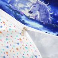 thumbnail image 4 of Erosebridal 3D Unicorn Print Duvet Cover Set,Purple Flowers Floral Bedding Full For Kids Girls,Reversible 3-Piece,No Comforter, 4 of 6