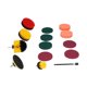 thumbnail image 3 of Juego De Cepillos De Taladro Eléctrico, Juego De Cepillos De Taladro Fuerte De Nailon + Esponja Para Limpiar Baldosas De Suelo De Piscina Para Neumáticos De Coche Para EOTVIA Electric Drill Brush Set, 3 of 8