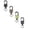 4Pcs Black*1+Khaki*1+Green*1+Army Green*1, variant on Retractable Keychain,Retractable Badge Holders,Badge Clip,Heavy Duty Badge Reel Id Holder Extendable Key Ring Key Holder With 23.6" Steel Cord And Paracord for Keys Badges & Outdoor Work(Green)