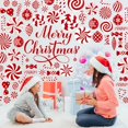 thumbnail image 4 of IMISHM Christmas Candy Wall Decals Candy Cane Floor Decals Cute Christmas Wall Decorations Removable Christmas Wall Stickers for Christmas Door Window Decorations, 4 of 7