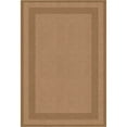 thumbnail image 2 of Well Woven Modern Plain Border Brown Flat Pile Easy to Clean 5'3" x 7'3" Area Rug for Living Room Dining Room Bedroom and Kitchen, 2 of 7