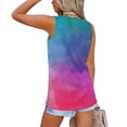 thumbnail image 4 of Outfmvch tank top for women Casual Tie Dye Printing Tank Sleeveless Vest T Shirt womens tops crop tops Pink, 4 of 6