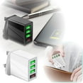 thumbnail image 2 of Fokuz 3 Port USB Travel Power Adapter Global Mobile Phone Charger US International Block Cube Plug For IPhone And IPad, 2 of 4