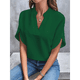 thumbnail image 3 of Blusa de para Mujer, Cuello en V, Estilo Túnica Elegante. Verde XXL, 3 of 5