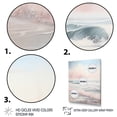 thumbnail image 3 of Designart "Beige Pink Minimalism Tranquil II" Nautical & Beach Canvas Print, 3 of 5