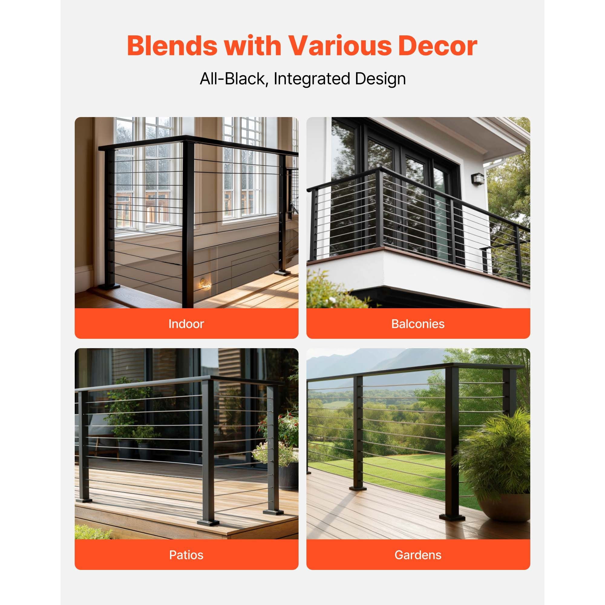 90-Degree Corner Handrail Railing Connector, Universal Fit Secure Connection, Elbow Joint for Stair Deck Porch Railing System Corner Layout