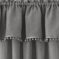 thumbnail image 4 of Achim Wallace Rod Pocket Light Filtering Curtain Panel, Grey, 52" x 84", 4 of 5