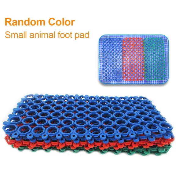 D-GROEE 2Pcs Rabbit Cage Skidproof Splicing Mat Floor PVC Mats Feet Pads for Pet Cats Dogs Bunny Hamster Rat Chinchilla Guinea Pig