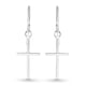 thumbnail image 1 of Aretes Colgantes Cruz Fina Plata Ley 925 | Aretes Clásicos Plata Ley | Aretes para Mujer y Hombre | Aretes Cruz | Adorno Religioso | Regalo Especial, 1 of 7