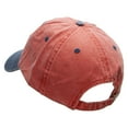 thumbnail image 3 of Pitching At You Embroidered Pigment Dyed Wash Caps - Orange Navy OSFM, 3 of 5