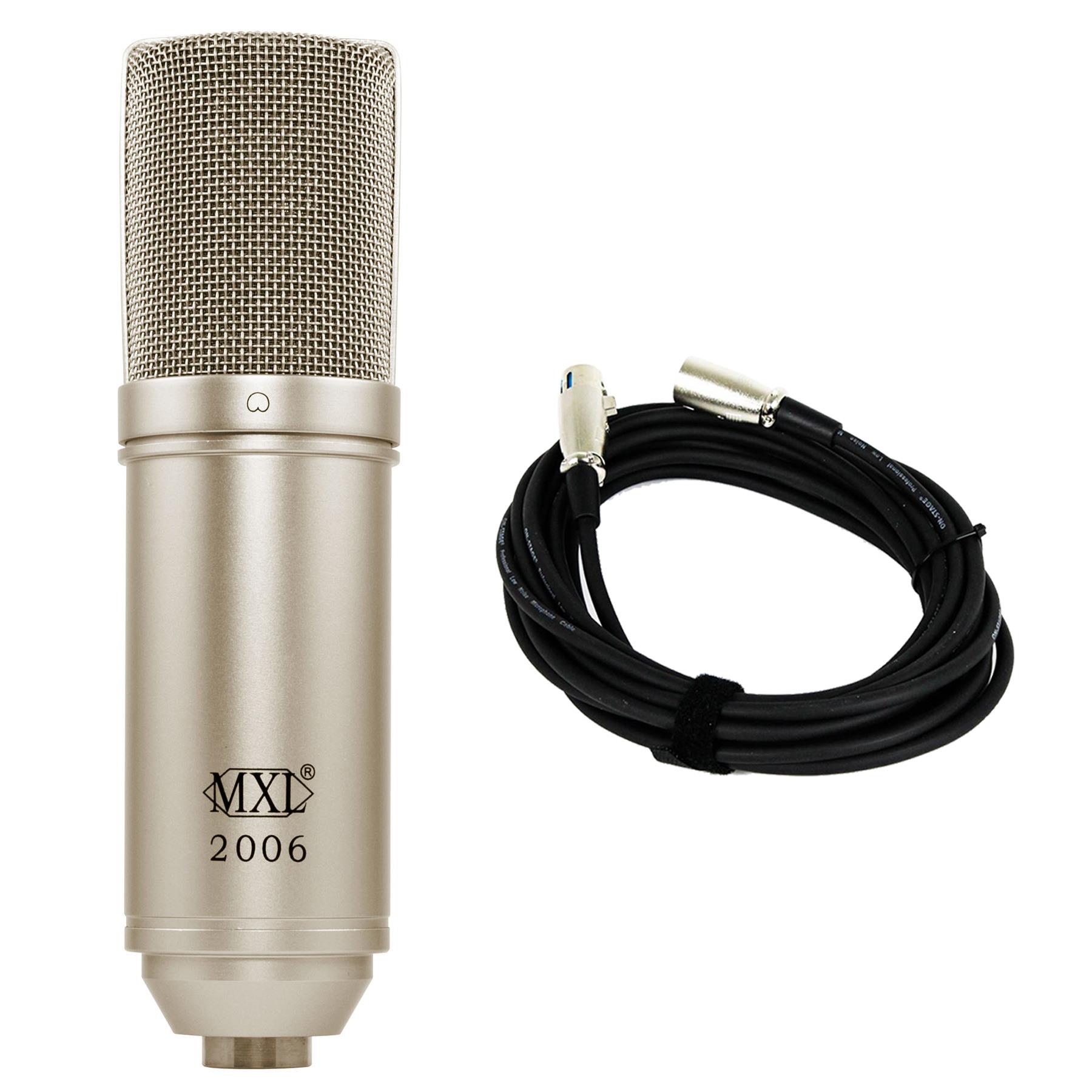MXL 2006 Microphone w/ 20-foot XLR Cable Bundle - image 1 of 7