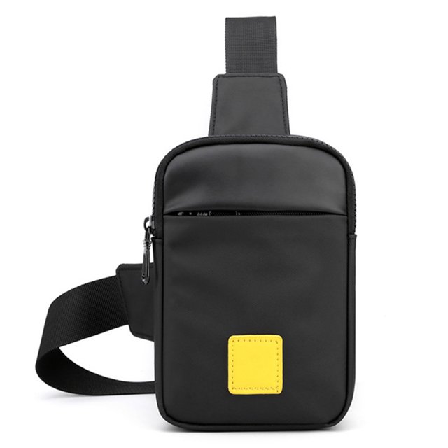 Bolso de pecho para hombre Bolso bandolera de nailon resistente al desgaste Correa ajustable Individual