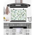 thumbnail image 4 of Large Induction Cooktop Protector Mat Green Leaves Stove Top Covers for Electric Stove, Botanical Spring Country Watercolor Decorative Stove Burner Cover Mats, Glass Top Stove Cover, 4 of 7
