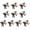 Orange, variant on AOOOWER 10PCS Sport Fabric Hair Bowknots Supporter Hair Decorations Designed For Soccer Enthusiasts And Party Styling
