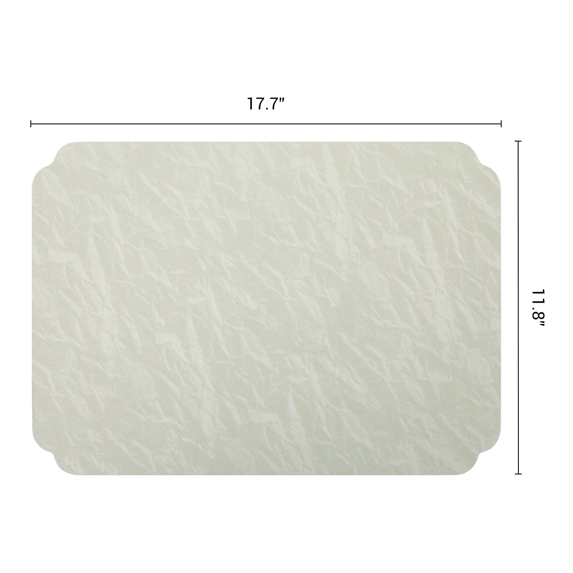 Unique Bargains 4Pcs Faux Leather Table Decor Placemats Matcha Green 17.7x11.8inch