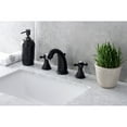 thumbnail image 2 of Kingston Brass KB4980BX Metropolitan Widespread Bathroom Faucet with Pop-Up Drain, Matte Black, 2 of 8