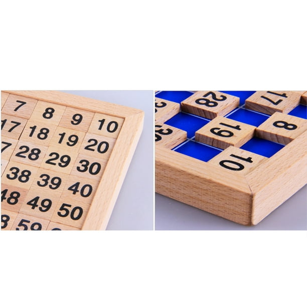 Montessori Hundred Box 1-100 Nombres Consécutifs Comptant, Jouet
