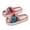 Pink, variant on Gyujnb Kids Open Toe Slide Slippers Cartoon Dinosaur Towel Embroidery Woven Fabric Wave Thick Non Sole Comfort Indoor Unisex Home Footwear,10-10.5 Years