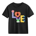 thumbnail image 1 of hengsof Children's Short Sleeve Printed T-shirt Tops, 1 of 8