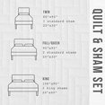 thumbnail image 5 of 3 Piece Quilt Set with Shams. Soft All-Season Microfiber Bedspread Featuring Attractive Seascape Images. Machine Washable. Catalina Collection (Full / Queen, Navy), 5 of 5