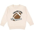 thumbnail image 2 of Inktastic Football Like a Girl Toddler Sweatshirt, 2 of 4