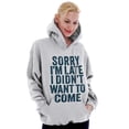 thumbnail image 3 of I Didn't Want to Come Introvert Funny Hoodie Sweatshirt Women Men Brisco Brands 2X, 3 of 6