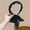 A, variant on Elegant Retro Polka-Dot Headband and Scarf for Women - Versatile Braided Hair Accessory for Ponytails and Buns