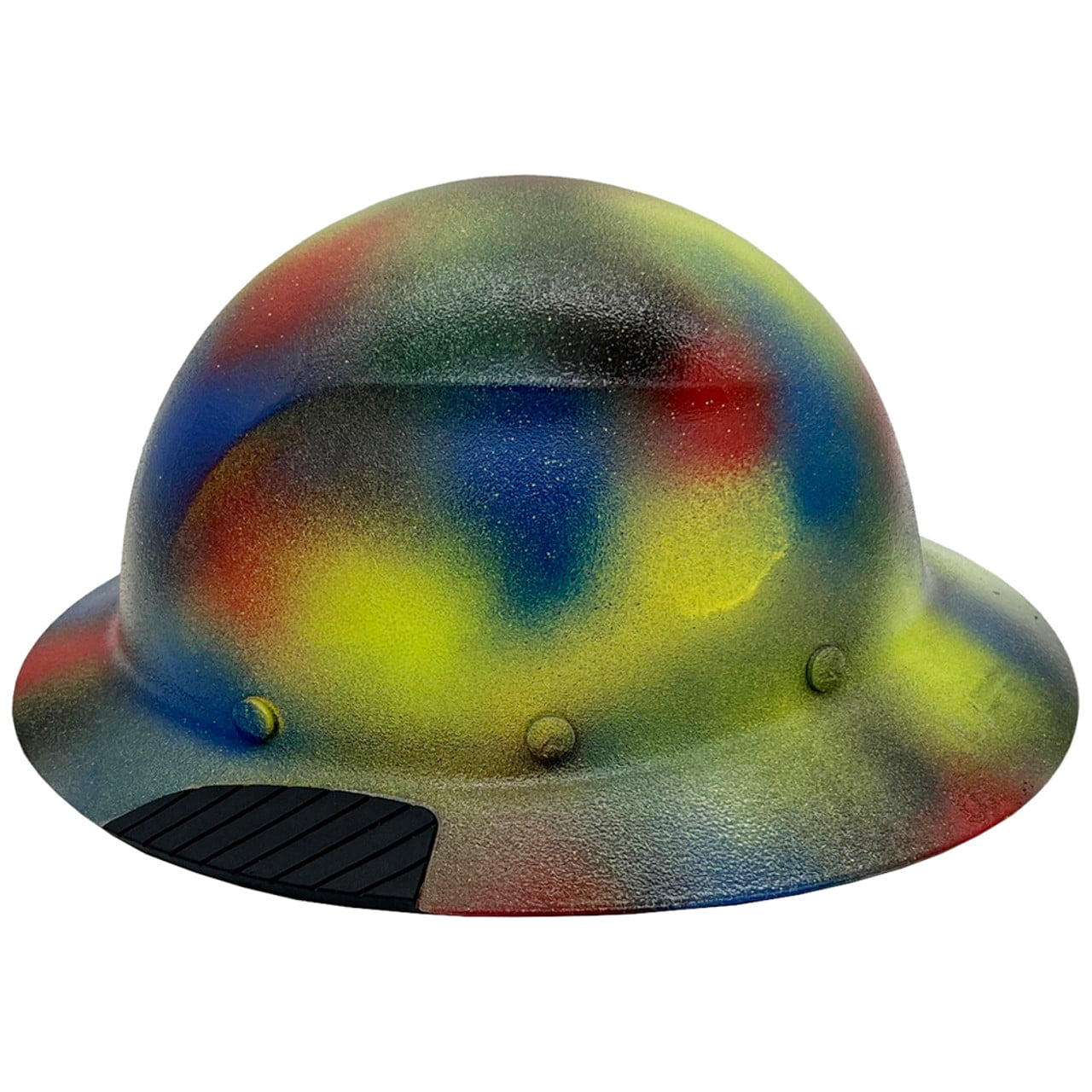 Lift Safety Actual Carbon Fiber Hard Hat - Full Brim Textured Paintball Camo