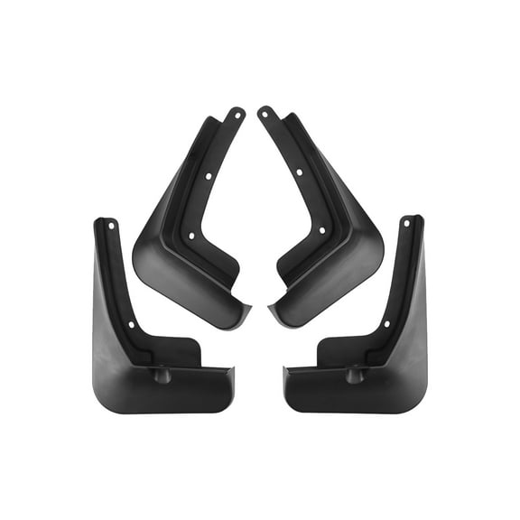 Set Of 4 Mud Flaps For Hyundai Santa Fe 2019 2020 2021 2022 2023 Accessories, No Drilling Mudguards For Car Tire Protector, Front And Rear Splash Guards -black