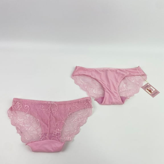 LITHER Sexy women's underwear, comfortable seamless underwear, luxurious lace bikini underwear (L)（2PCS）