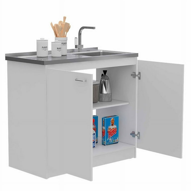 Utility sink 2024 cabinet with countertop