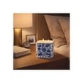 thumbnail image 2 of Small Chinoiserie Scented Candle with Lid for Men and Women - Decorative Ceramic Pillar Candle for Indoor and Outdoor Areas - Votive Style for Living Room, Bedroom, and Bathroom - 6", Blue & White, 2 of 12