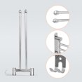thumbnail image 3 of 1 pc Towel Bar with 2 Arms Swivel Rustproof Towel Holder Towel Rack Organizer for Kitchen Bathroom, 3 of 6
