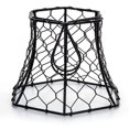thumbnail image 1 of Abat-jour Hexagonal en Fil de Poulet en Métal 5,75"X4"-, 1 of 3