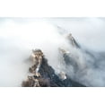 thumbnail image 2 of Lee, Stanley 32x23 Black Ornate Wood Framed with Double Matting Museum Art Print Titled - Cloud Over The Greatwall, 2 of 4