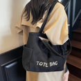 thumbnail image 6 of Corduroy Tote Bag Large Capacity Shoulder Bag, Casual Japanese Style Daily Handbag, 6 of 8