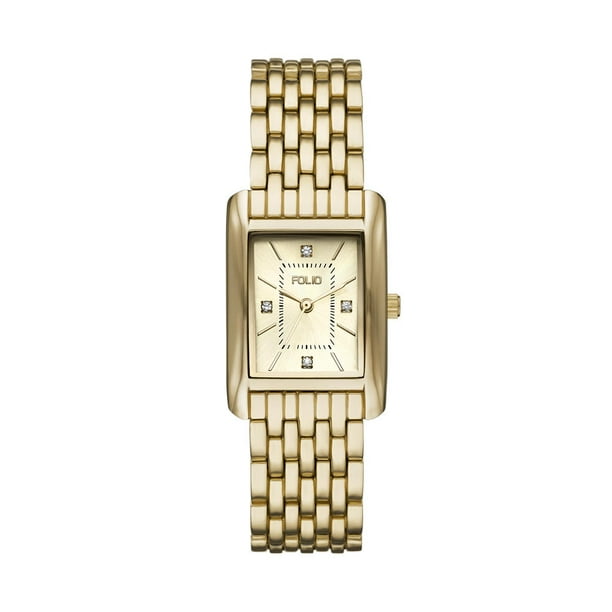 Reloj Mass Market FOLIO SINGLE WATCH FMDFL1041 DORADO de Mujer Walmart en linea