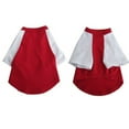 thumbnail image 2 of Iconic Pet Pretty Pet Red and White Top, X Small, 2 of 2
